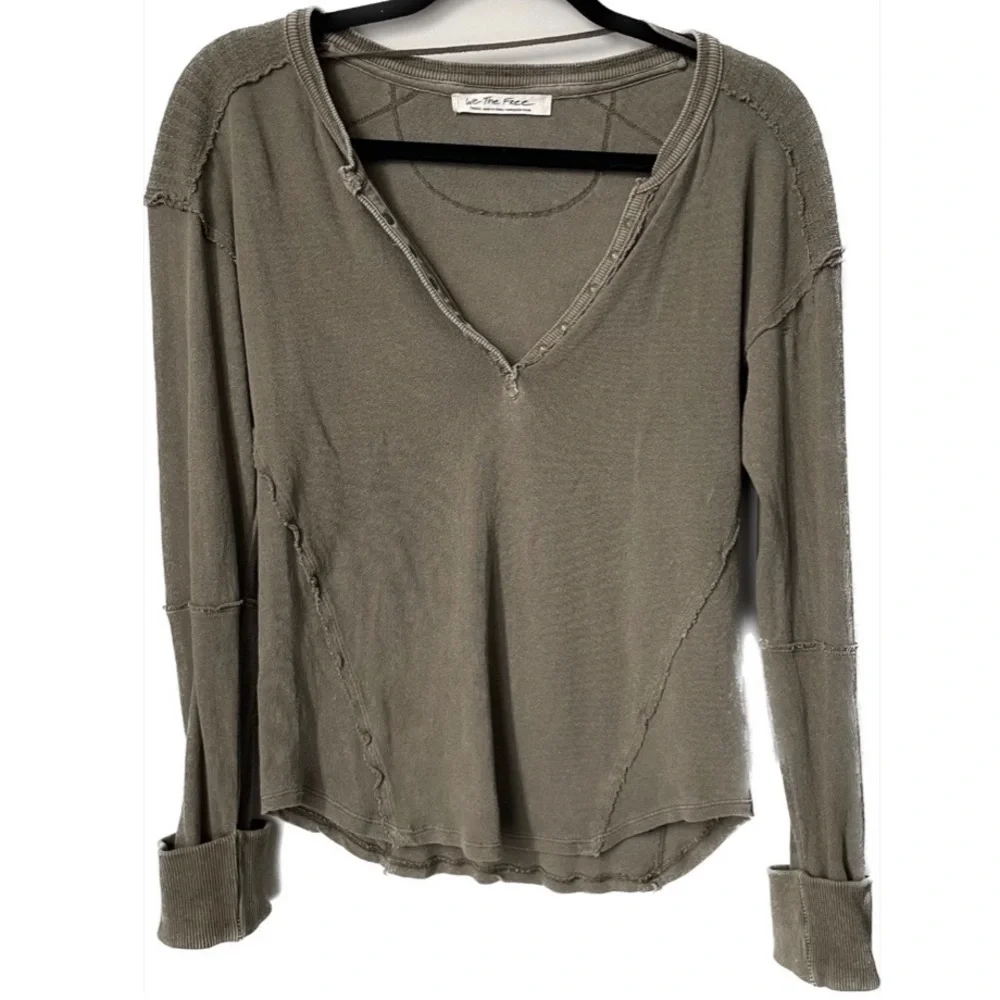 Free People Military Mix Henley - Picture 9 of 11